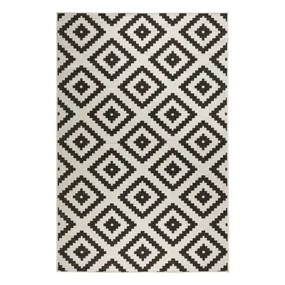 Kusový koberec Northrugs Twin 103129 Black Cream 200x290 cm