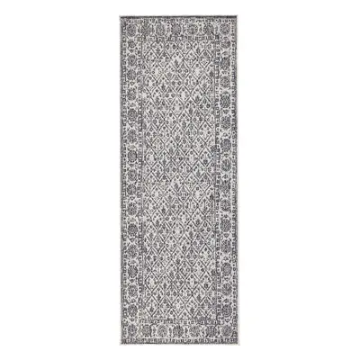 Kusový běhoun Northrugs Twin 103116 Grey Cream 80x250 cm