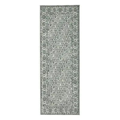 Kusový běhoun Northrugs Twin 103115 Green Cream 80x250 cm