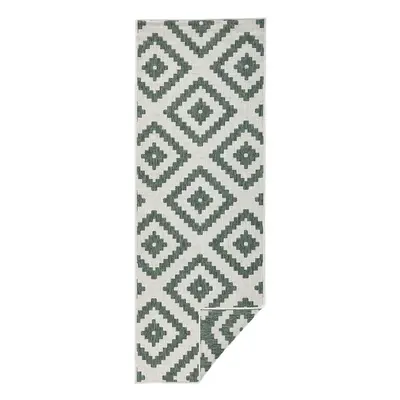 Kusový běhoun Northrugs Twin 103131 Green Cream 80x250 cm