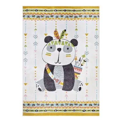 Dětský kusový koberec Hanse Home Adventures 105959 Panda Cream 160x235 cm