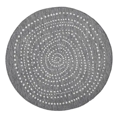 Kusový koberec Northrugs Twin 103112 Grey Cream Ø 200 cm