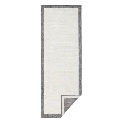 Kusový běhoun Northrugs Twin 103108 Grey Cream 80x250 cm