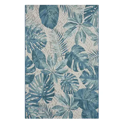 Kusový koberec Hanse Home Flair 105618 Tropical Leaves Turqoise 120x180 cm