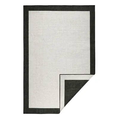 Kusový koberec Northrugs Twin 103105 Black Cream 80x150 cm