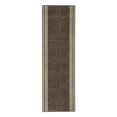 Kusový běhoun Hanse Home Basic 102830 Brown 80x350 cm