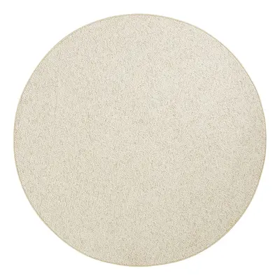 Kruhový kusový koberec Hanse Home BT Carpet Wolly 102843 Creme Ø 200 cm