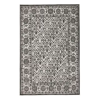 Kusový koberec Northrugs Twin 103113 Black Cream 80x150 cm