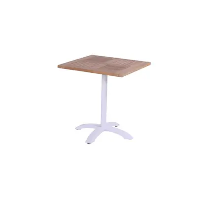 Hartman Sklopný Zahradní stůl Sophie Bistro Teak 70 x 70 cm - bílý