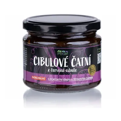 Pelikans Cibulové čatní z červené cibule extra pálivé 250 g