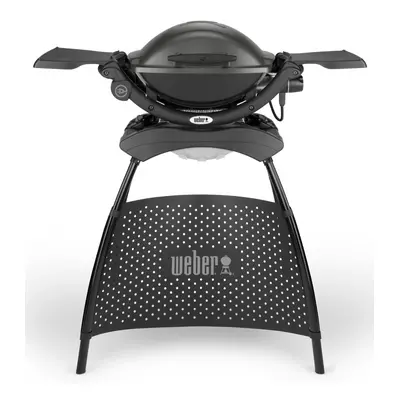 Elektrický gril Weber Q 1400 Stand - tmavošedý (Dark Grey)