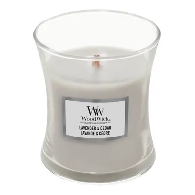 Vonná svíčka WoodWick malá - Lavender & Cedar