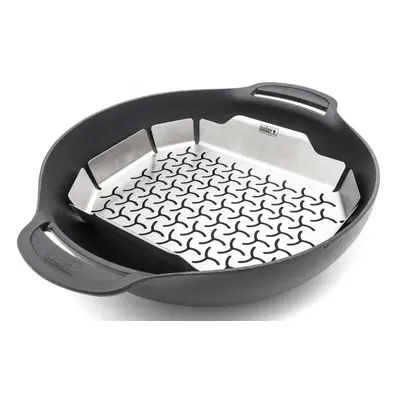 Wok pánev a sada pro Weber Gourmet BBQ System 12x40x42,5 cm