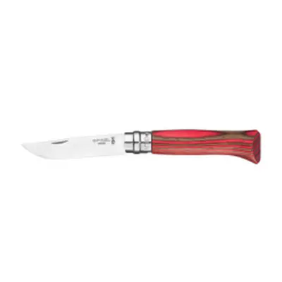 Opinel VRI N°08 Inox Red Laminated Birch