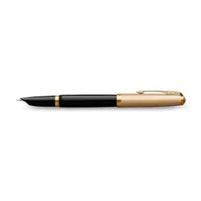 Parker 51 Deluxe Black GT 18K hrot F