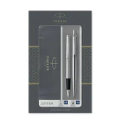 Parker Jotter Stainless Steel CT sada plnicí pero a kuličková tužka 1501/1563258