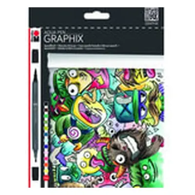 Marabu Graphix 0145000000100 Aqua Pen 12 ks