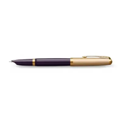 Parker 51 Deluxe Plum GT 18K hrot F