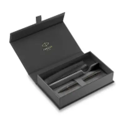 Parker 1502/3297618 Royal I.M. Achromatic Black BT sada kuličkového pera a pouzdra