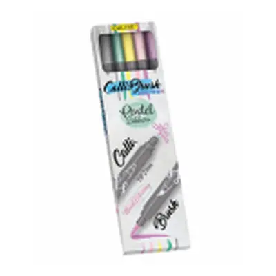 Online 19079 Calli.Brush Pastel kaligrafické fixy 5 ks