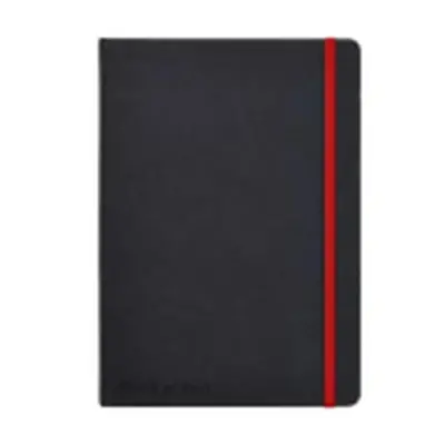 OXFORD Black n Red Journal Zápisník A5 černý pevné desky