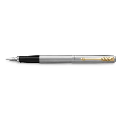 Parker 1502/1130948 Royal Jotter Stainless Steel GT plnicí pero hrot M