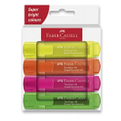 Faber Castell Textliner 46 Neon sada 4 ks 254644