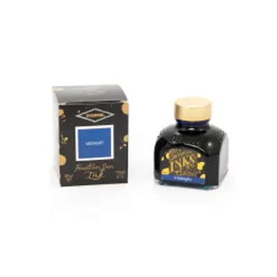 Diamine Midnight Blue 80 ml, lahvičkový inkoust