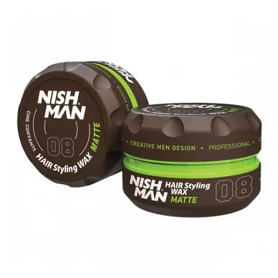 Nishman Hair Styling Wax Matte 08 matný vosk na vlasy 150 ml