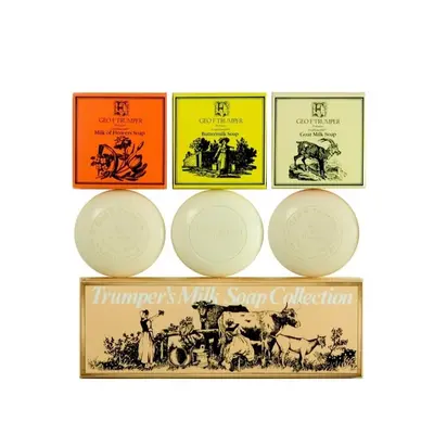 Geo F. Trumper Milk Soap Collection, mýdla 3x75g