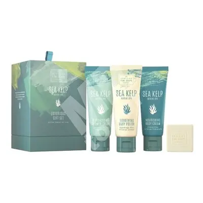 Scottish Fine Soaps Mořská řasa přírodní tělový peeling 75 ml + tělový krém 75 ml dárková sada +