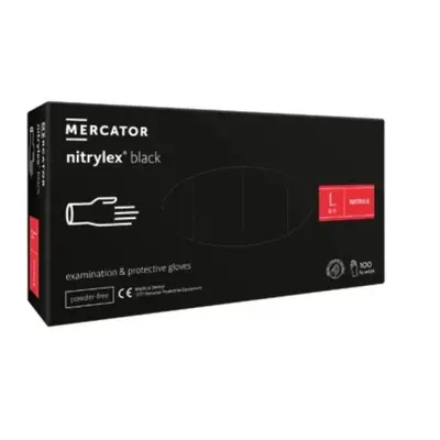 Mercator Medical Nitrylex black černé 100 ks velikost L