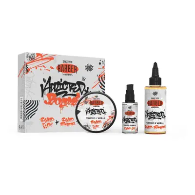 Marmara Barber Tobacco & Vanilla olej na vousy 50 ml + šampon na vousy 100 ml + vosk na vousy 50