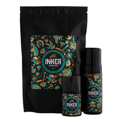 Pan Drwal Inker Tattoo čisticí pěna na tetování 150 ml + krém na tetování 50 ml sada