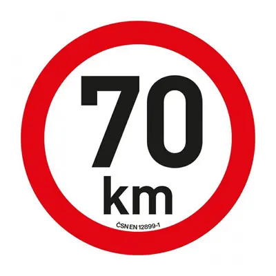 Samolepka omezení rychlosti 70km/h (20 cm)