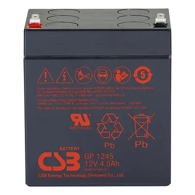 Záložní akumulátor CSB GP1245 12V, 4,5Ah, 60A