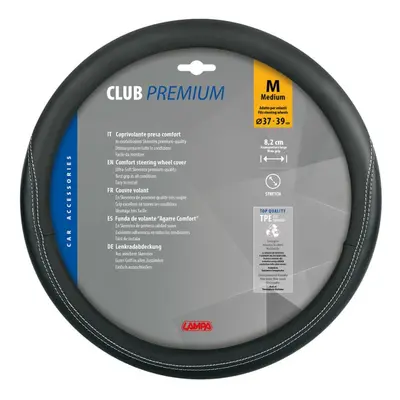 Potah volantu Club Premium M (černý, 37-39)