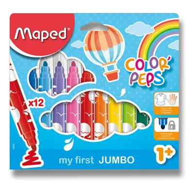 Maped Fixy Color´ Peps Jumbo, 12 barev