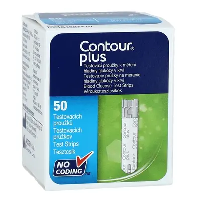 Testovací proužky Contour Plus, 50 ks