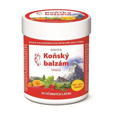 Koňský balzám SWISS hřejivý, 250 + 50 ml