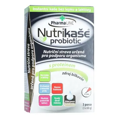 PharmaLINE Nutrikaše probiotic s proteínem, 3x 60 g