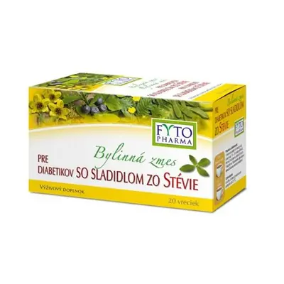 Fytopharma Čaj pro diabetiky se sladidlem ze stevie 20 x 1,5 g