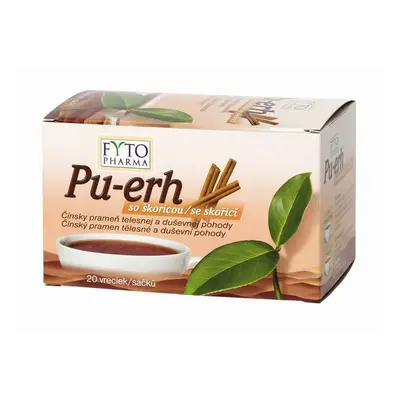 Fytopharma Pu- erh černý čaj se skořicí 20 x 1,5 g