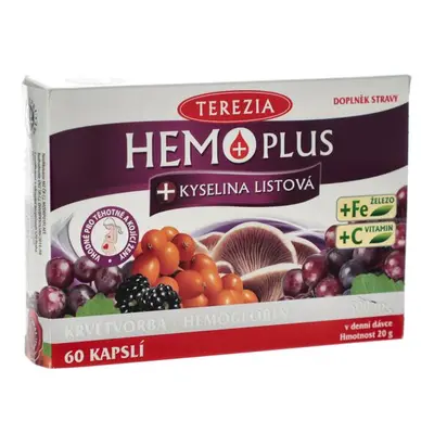 Terezia Hemo Plus + kyselina listová, 60 kapslí