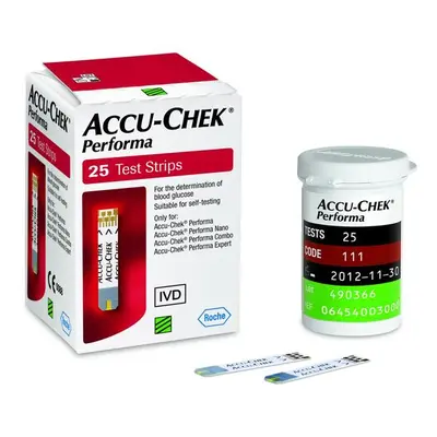 Testovací proužky Accu Chek Performa, 50 ks