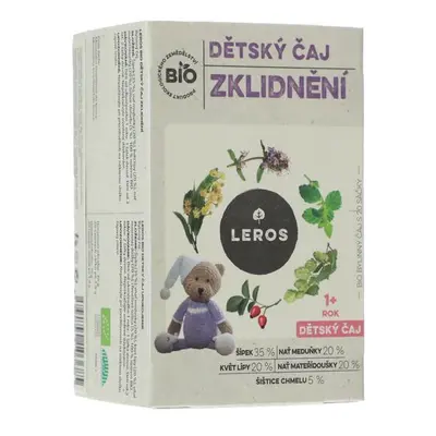 Leros BIO Dětský čaj na uklidnění, 20x 1,8 g