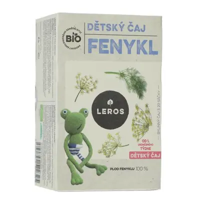 Leros BIO Dětský čaj fenykl, 20x 1,5 g