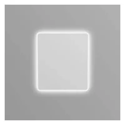 DSK Design LED světelné zrcadlo Silver Luna DSK / 80 x 60 cm / páčkový vypínač / stříbrná