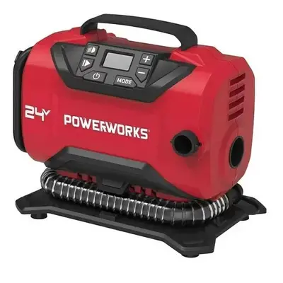 AKU kompresor Powerworks P24MT / 24 V / 11 bar / BEZ AKUMULÁTORU A NABÍJEČKY