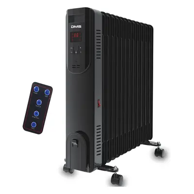 Olejový radiátor DMS Germany OR-13B / 2500 W / do 30m² / černá